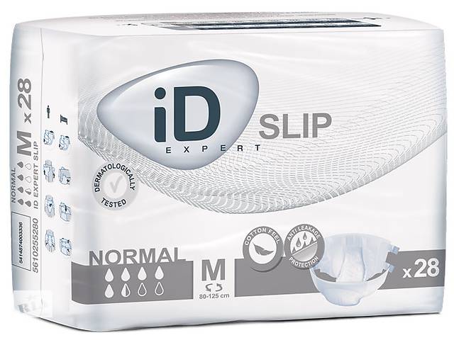 Памперсы (Подгузники, підгузники) для взрослых ID Expert Slip Normal M