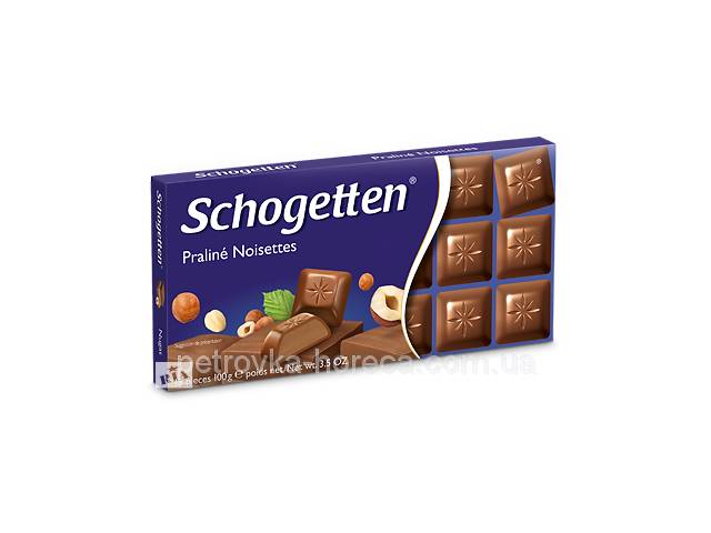 Шоколад Schogetten Praline Noisettes (Пралине нуга) 100гр