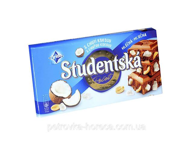 Шоколад Studentska s Chuti Kokosu