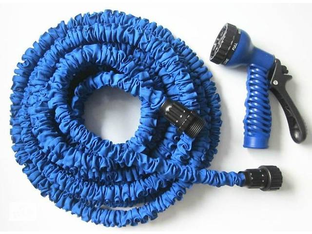 Садовый шланг Magic Hose 15 м с распылителем Синий (sp2156)