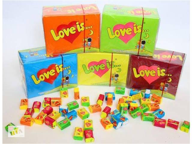 Жевательная резинка Love is 100 шт. Оригинал Турция