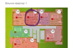 Продается 1-комнатная квартира 49 кв. м в Житомире