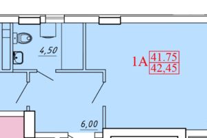 Продается 1-комнатная квартира 42.45 кв. м в Одессе