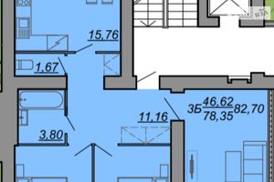 Продается 3-комнатная квартира 88.3 кв. м в Тернополе