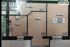 Продається 2-кімнатна квартира 69 кв. м у Хмельницькому