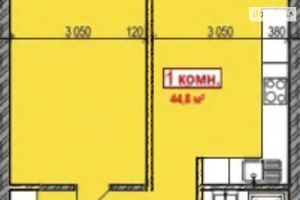 Продается 1-комнатная квартира 46.3 кв. м в Херсоне