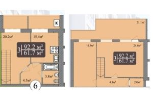 Продается 3-комнатная квартира 92.2 кв. м в Запорожье