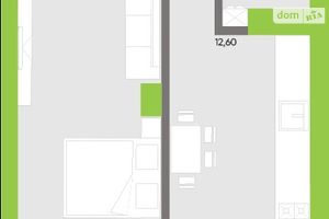 Продается 1-комнатная квартира 45.9 кв. м в Луцке