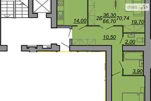 Продается 2-комнатная квартира 75 кв. м в Тернополе