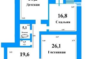 Продається 3-кімнатна квартира 107 кв. м у Чернігові