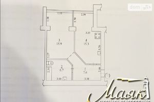 Продается 1-комнатная квартира 45.5 кв. м в Запорожье