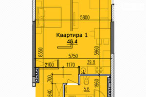 Продається 2-кімнатна квартира 48.4 кв. м у Дніпрі