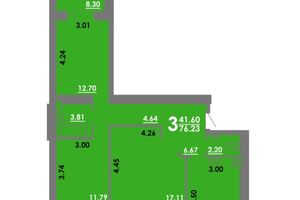 Продається 3-кімнатна квартира 76.23 кв. м у Миколаєві