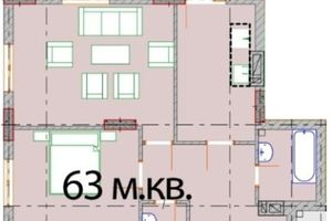 Продается 2-комнатная квартира 63 кв. м в Ужгороде