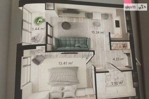 Продается 1-комнатная квартира 41 кв. м в Днепре