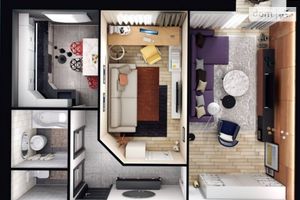 Продается 2-комнатная квартира 56 кв. м в Чернигове