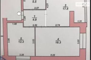 Продається 2-кімнатна квартира 58.5 кв. м у Хмельницькому